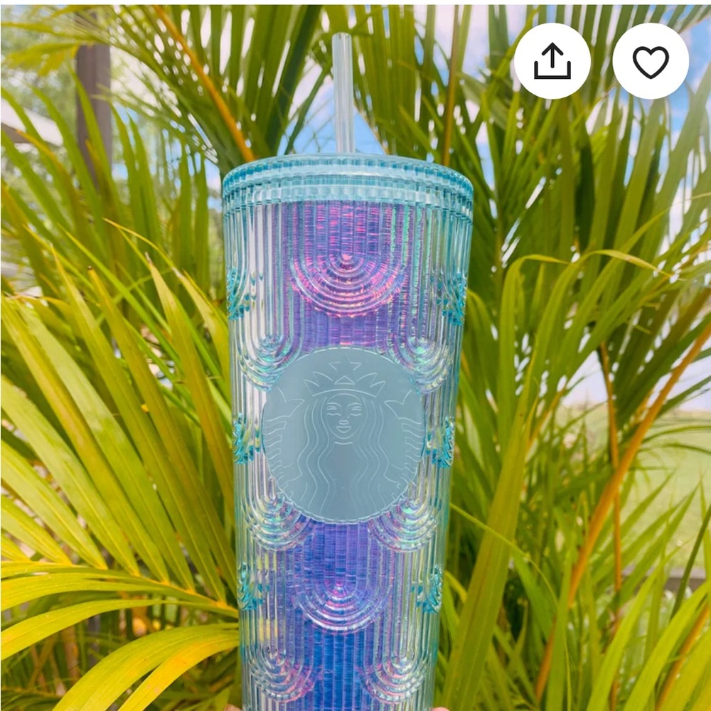 Starbucks Summer siren mermaid tumbler Teal 24oz - Picture 1 of 5